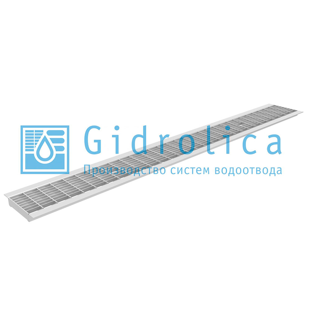 Решетка водоприемная Gidrolica Standart РВ-10.13,6.100 ячеистая стальная оцинкованная, кл.В125